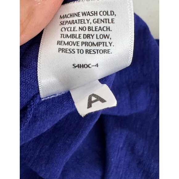 Eileen Fisher hemp blend lagen look shirt dress purple beach‎ sz XS - Picture 7 of 7